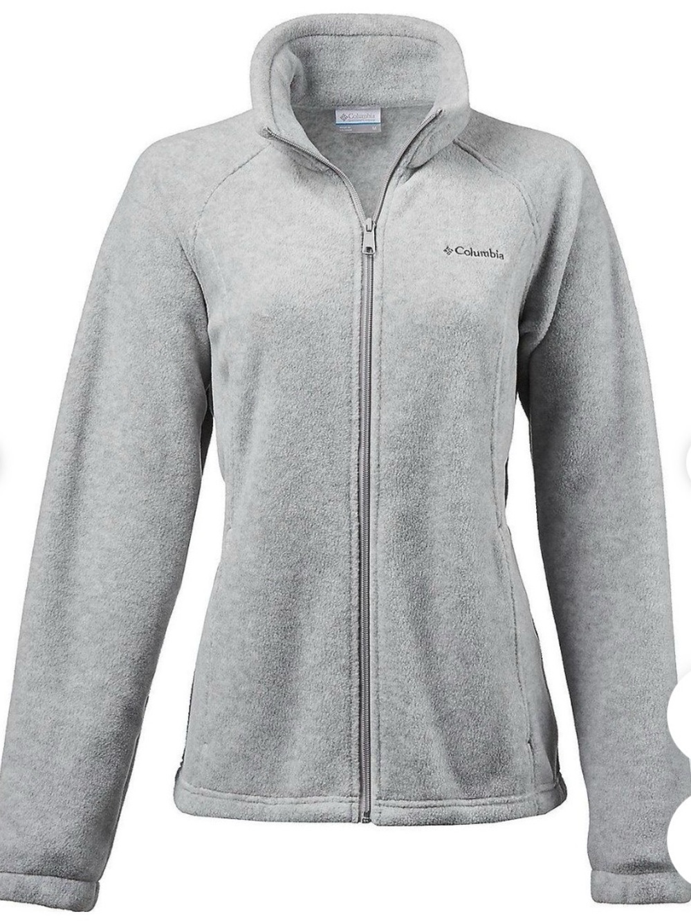 Columbia Women's Gray Teddy Fleece Full-Zip Jacket